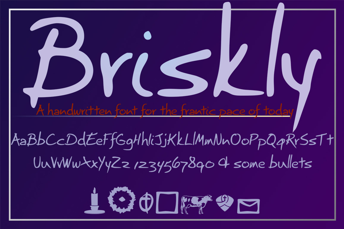Briskly script & Aerle Thin sans preview 3