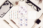 Mauve Gemstones Watercolor Clipart, an Illustration by ColorfulNest (Thumbnail 7 of 11)