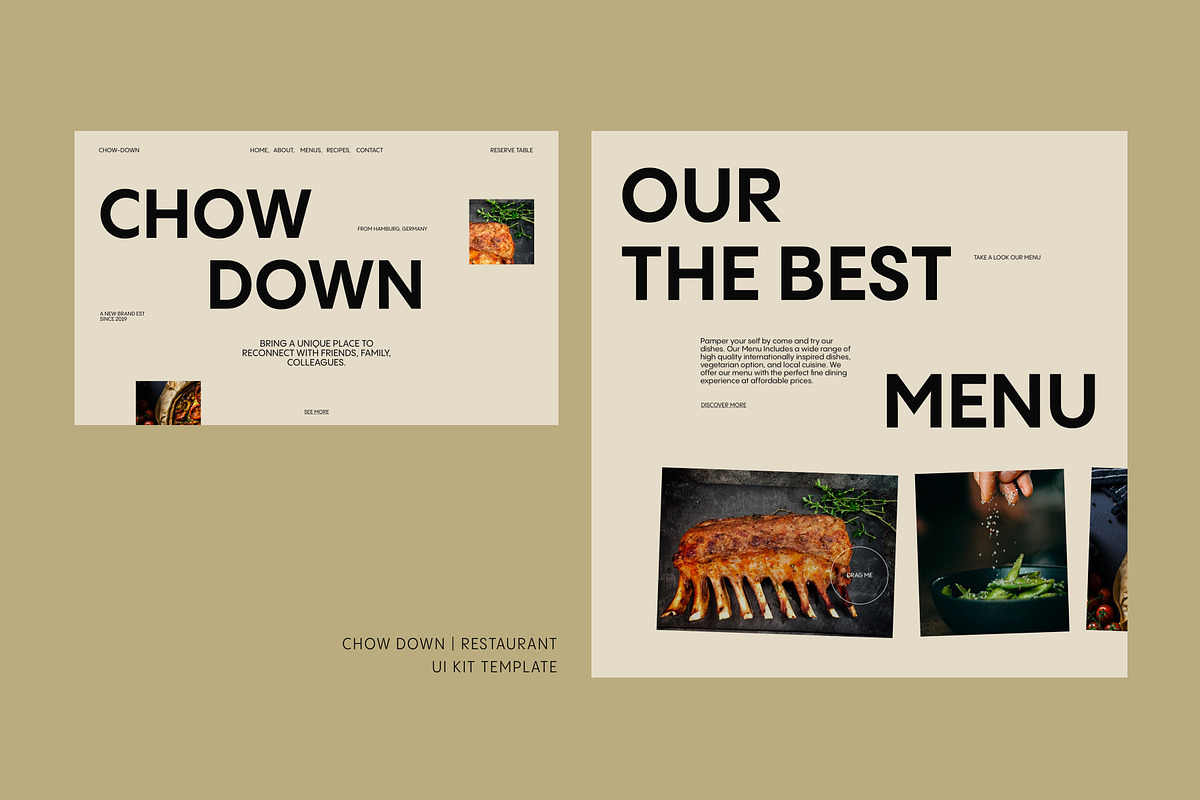 Chow Down | Restaurant UI KIT, a Landing Page Template by Skolastika Phoebe (Photo 5 of 5)