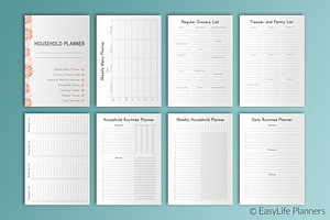 Household Planner A4 Printable