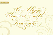Laurente script, a Script Font by Slex Studio (Thumbnail 4 of 10)
