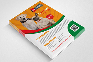 Pet Shop Business Flyer Template