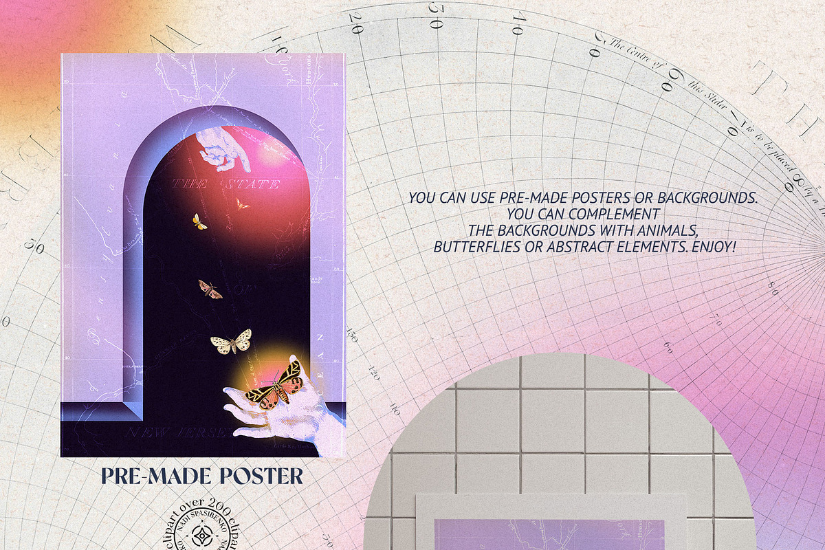 MYSTICAL RETRO COLLAGE, an Object Graphic by nadispasibenko (Photo 5 of 16)