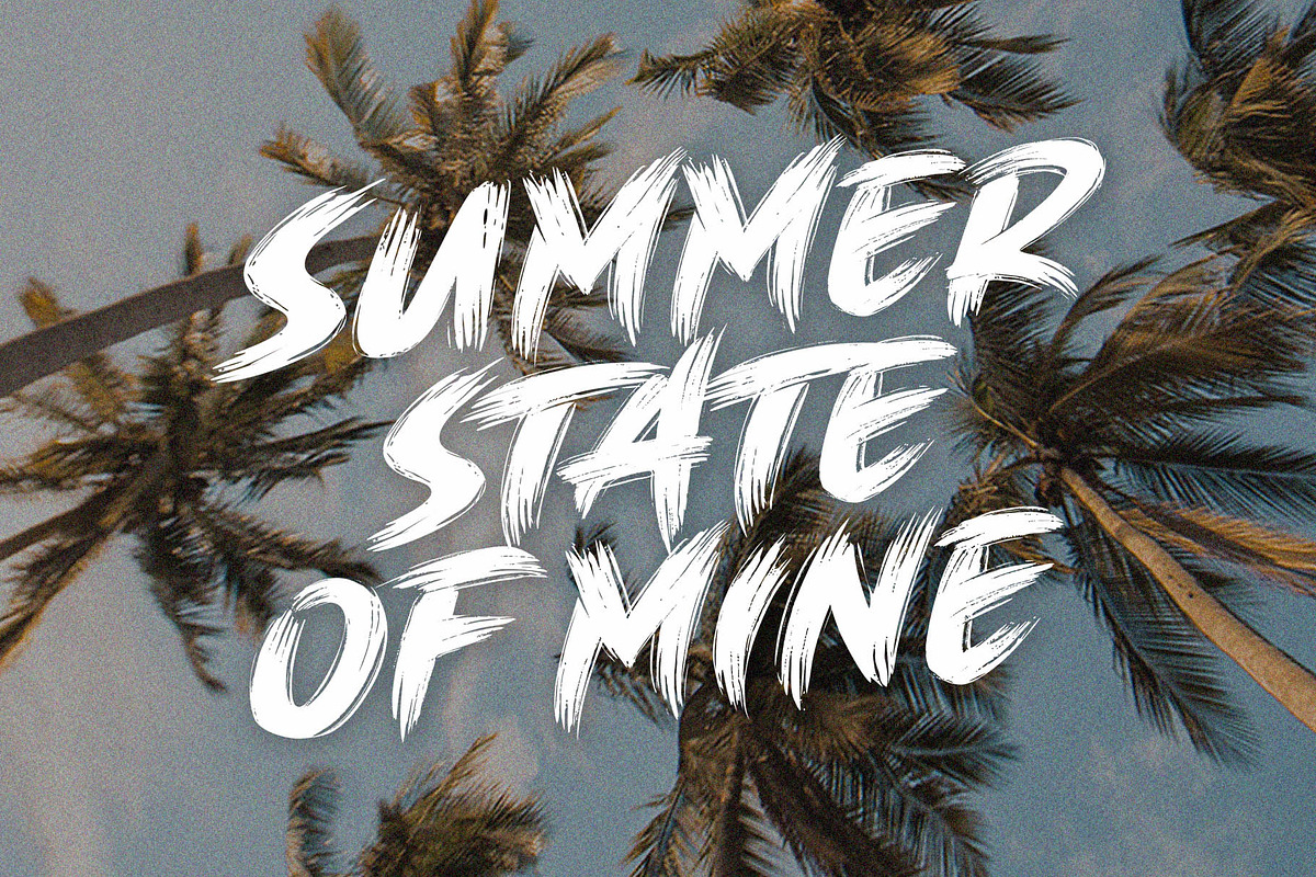 SALE! BRUSH KING / Brush Font preview 5