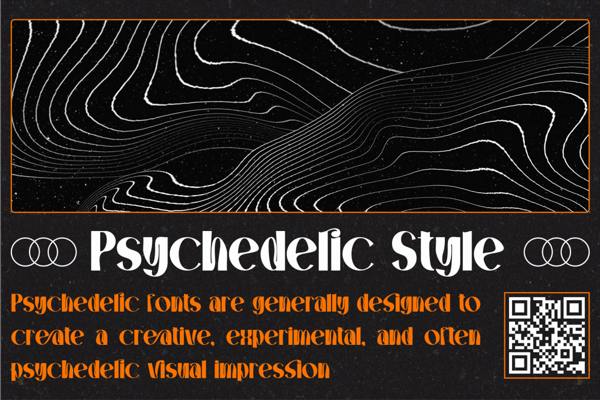 Gradioo - Psychedelic Display Font, a Sans Serif Font by MaikoHatta (Photo 2 of 10)