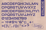 Kawede - Futuristic Aesthetic Fonts, a Sans Serif Font by Konstantine Studio (Thumbnail 3 of 3)