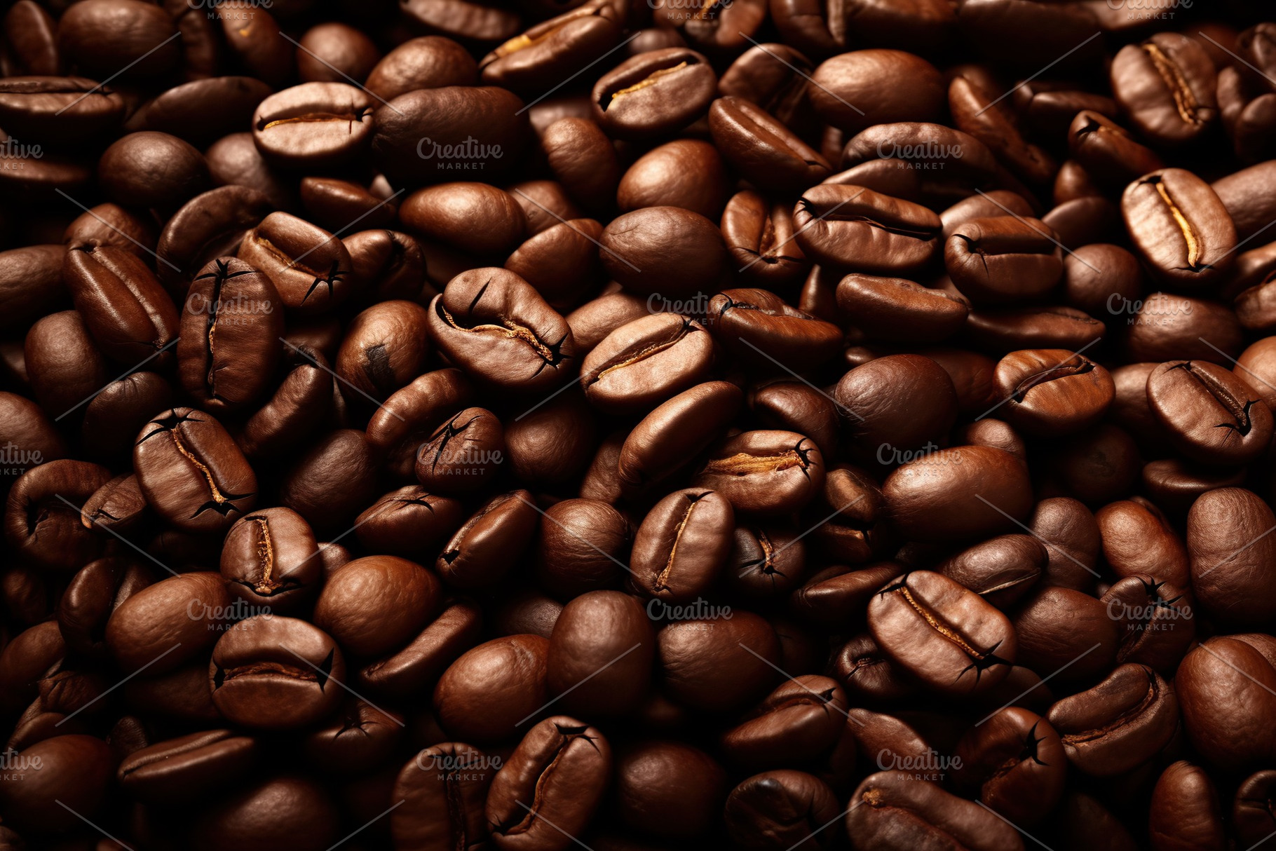 Background of coffee beans. Generative AI, a Food & Drink Photo by AlyaAnd