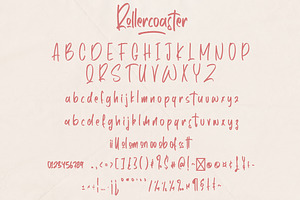 Rollercoaster - Marker Font