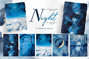 Hand-Painted Night Clipart Set, an Animal Illustration by ArtCreationsDesign (Thumbnail 17 of 29)