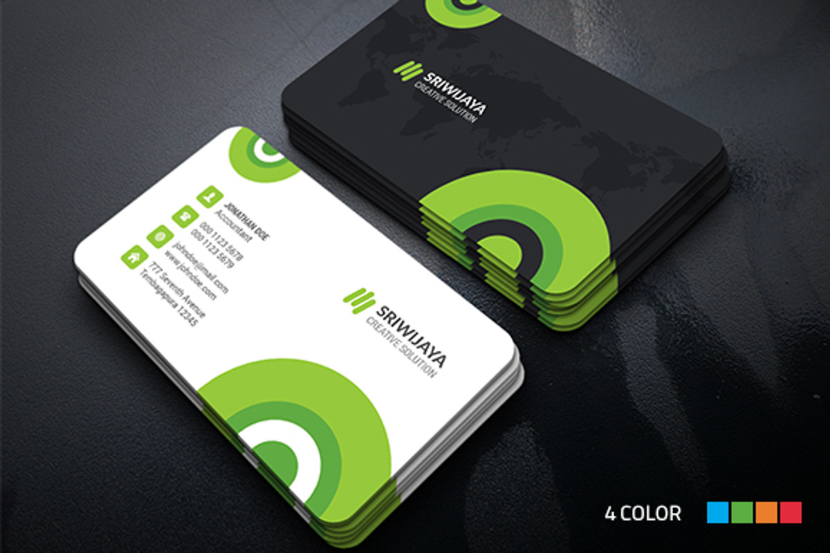 Circle Business Card, a Business Card Template by InfinityArt (Photo 1 of 4)