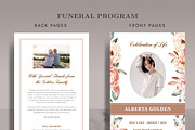 Funeral/ Memorial Card Program FP005, an Invitation Template by Draca Design Co (Thumbnail 3 of 3)
