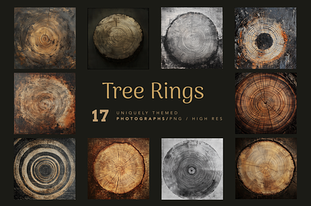 Tree Rings, a Background Photo by Typedreams.site