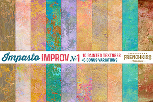 Impasto Improv No.1 Painted Textures