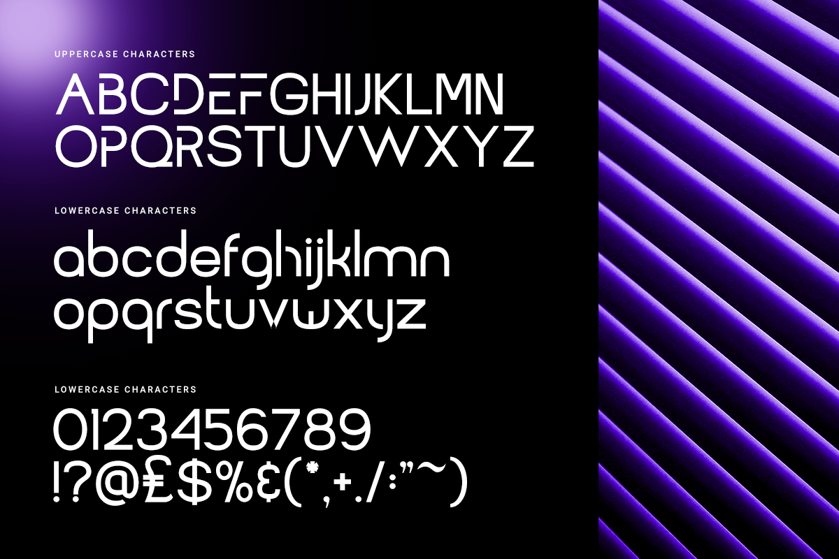 Berenoer – Futuristic Typeface, a Sans Serif Font by Vadovastd (Photo 9 of 10)