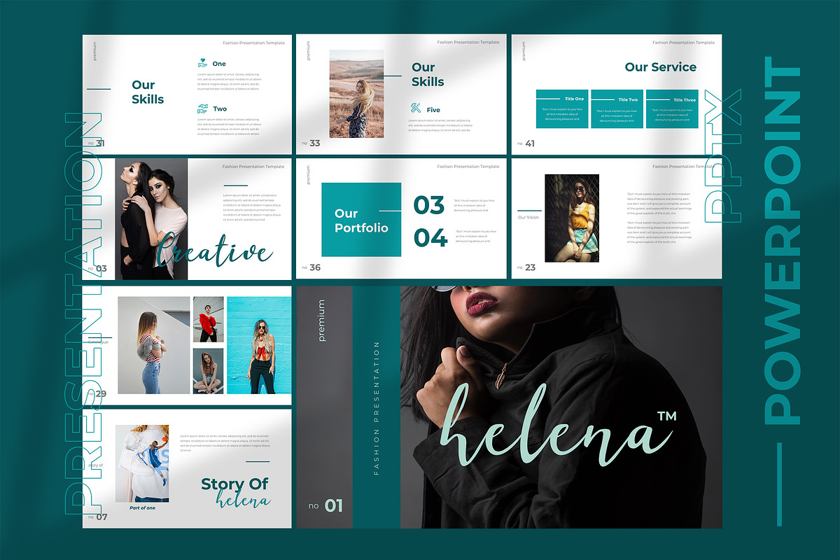 Helena - Powerpoint Presentation, a Presentation Template by TMint Creative