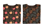 Peaches and leaves seamless pattern, a Pattern Graphic by hanifa_design (Thumbnail 4 of 5)