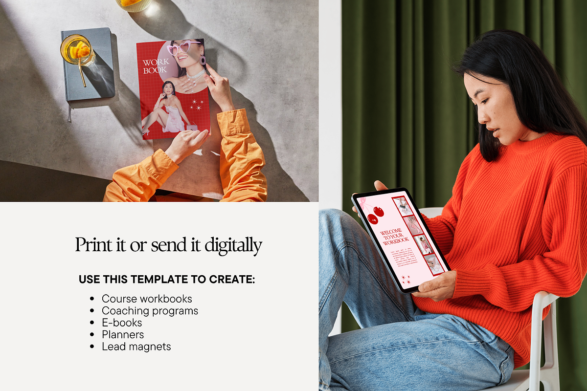 Pink Ebook Template Canva, a Marketing Template by Anna Design Studio (Photo 9 of 11)