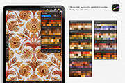 Watercolor Brushes for Procreate, a Brush Add-On by Jenny Quince (Thumbnail 4 of 10)