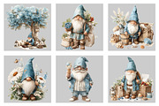 Watercolor Summer Gnome Clipart, an Illustration by Black Bird Studio (Thumbnail 5 of 5)