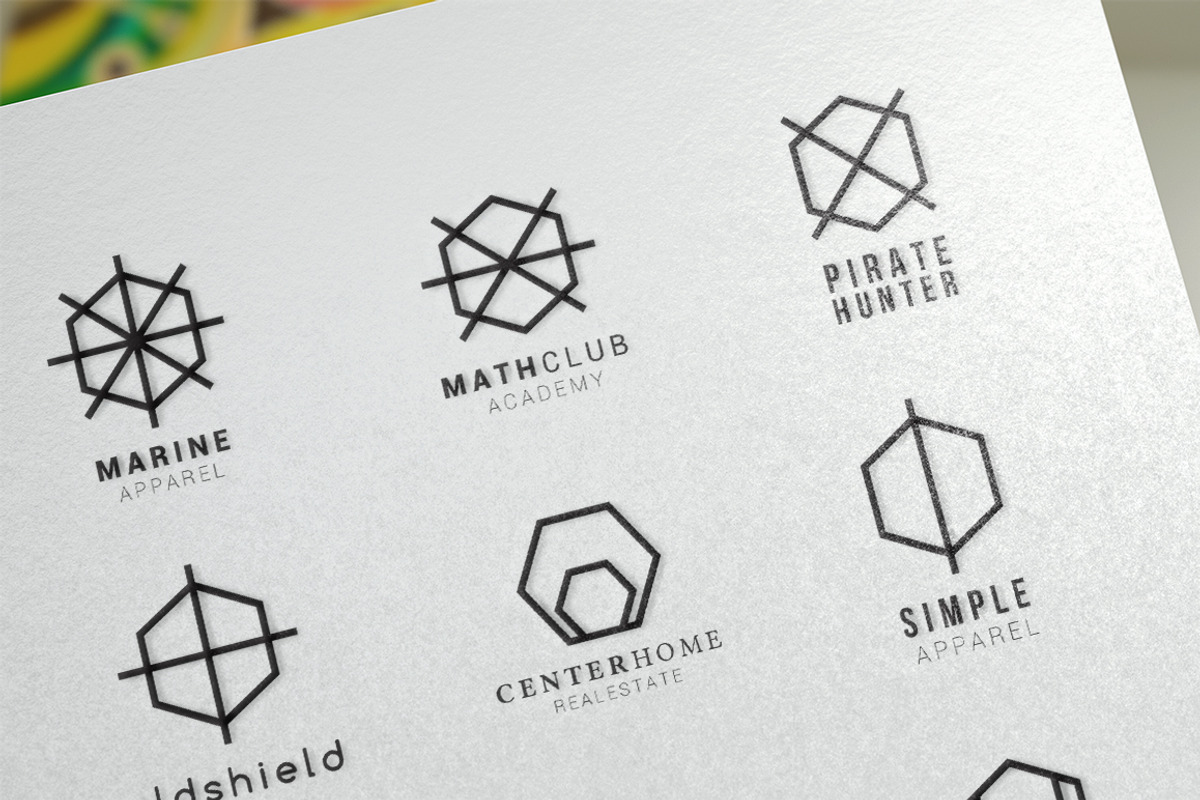 150+ Minimal Hexagon Logo Templates, a Branding & Logo Template by Sahade Studio (Photo 4 of 25)