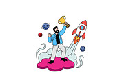 Success and Achievement Illustration, a Person Illustration by Partikusi Design (Thumbnail 2 of 3)