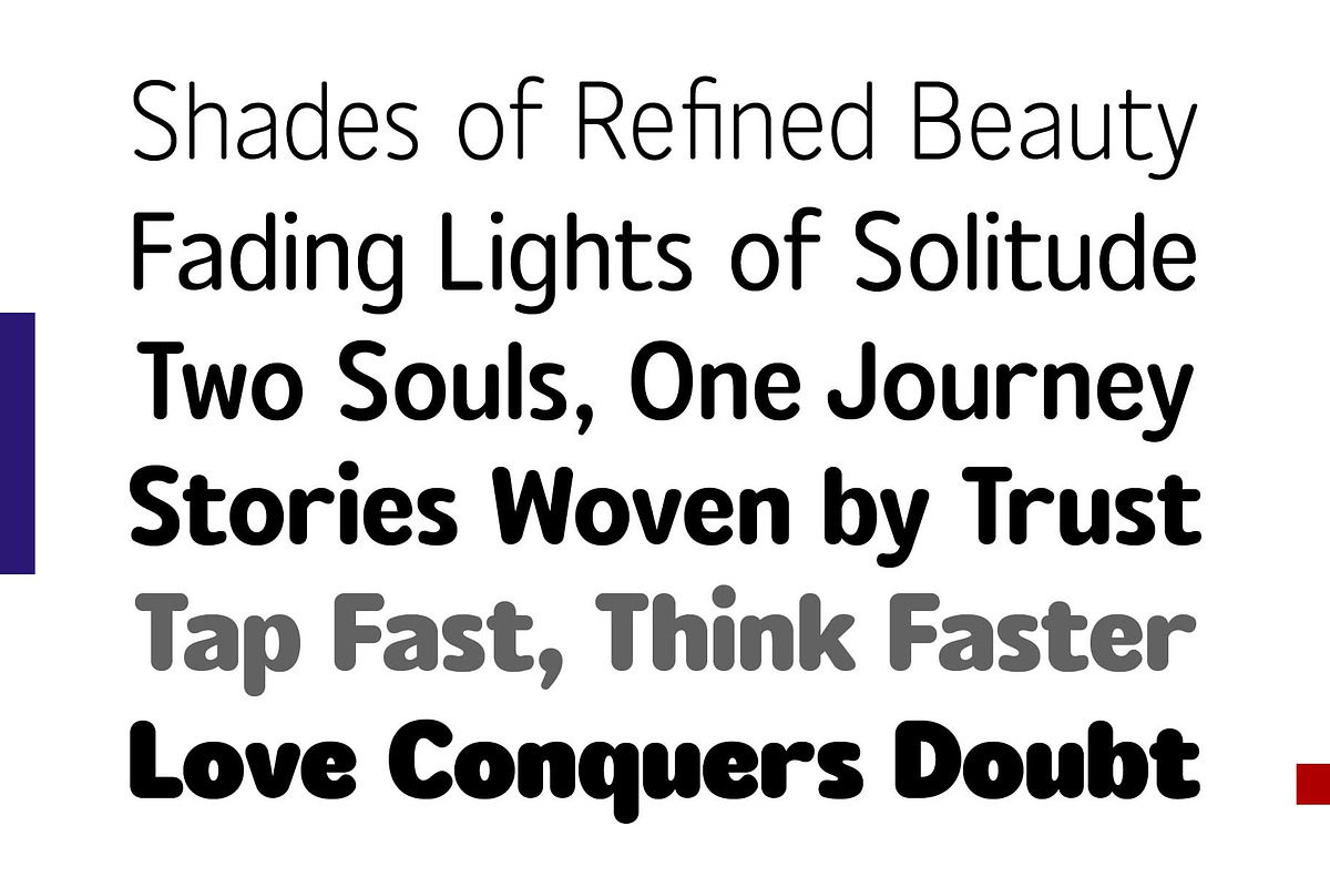 Rounded Sans Family - Rosmie, a Sans Serif Font by Arterfak Project (Photo 5 of 15)