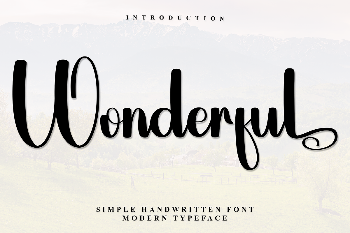 Wonderful, a Handwritten Font by InermediaSTUDIO (Photo 1 of 7)