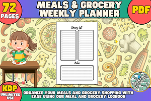 Meals & Grocery Weekly Planner