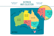 Australia Maps Collection, an Education Illustration by Illustrationsforteachers (Thumbnail 3 of 6)