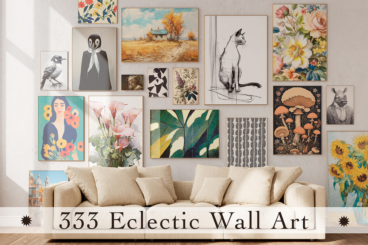 333 Eclectic Prints Collection, a Background Graphic by ApetekMarket (Photo 1 of 14)