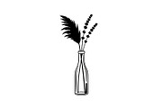 Pampas Grass Bottle Vase Bundle, an Illustration by Gaye Art (Thumbnail 19 of 31)