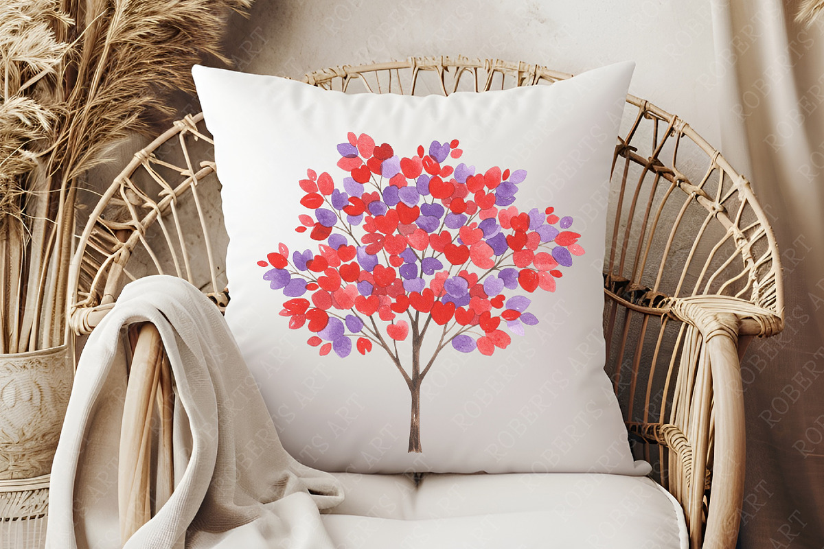 Spring Hearts Tree Clipart, an Illustration by RobertsArt (Photo 3 of 7)