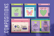 Y2K nostalgia patterns & elements, an Illustration by brialinas (Thumbnail 4 of 10)