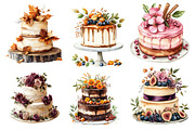 Fall Wedding Cake Clipart, an Illustration by CreationArt (Thumbnail 5 of 5)