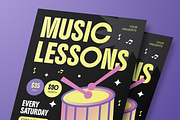 Music Lesson Flyer Set, a Flyer Template by Annora Studio (Thumbnail 6 of 6)