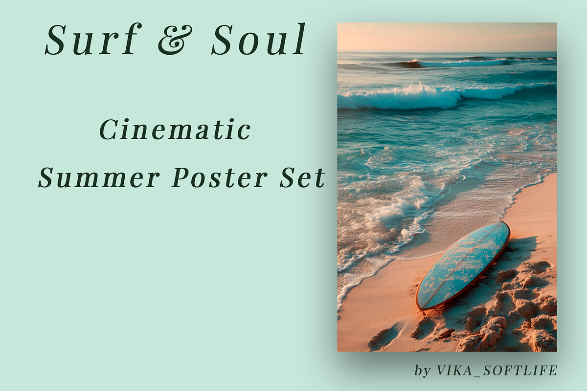Surf & Soul, a Decorative Illustration by Vika_Softlife (Photo 1 of 5)