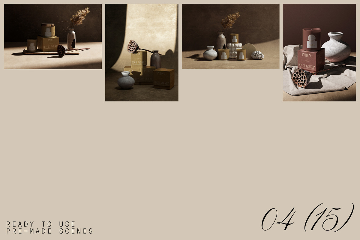 ETHE - Box&Candle mockups, a Packaging Mockup by Creatoom (Photo 3 of 15)