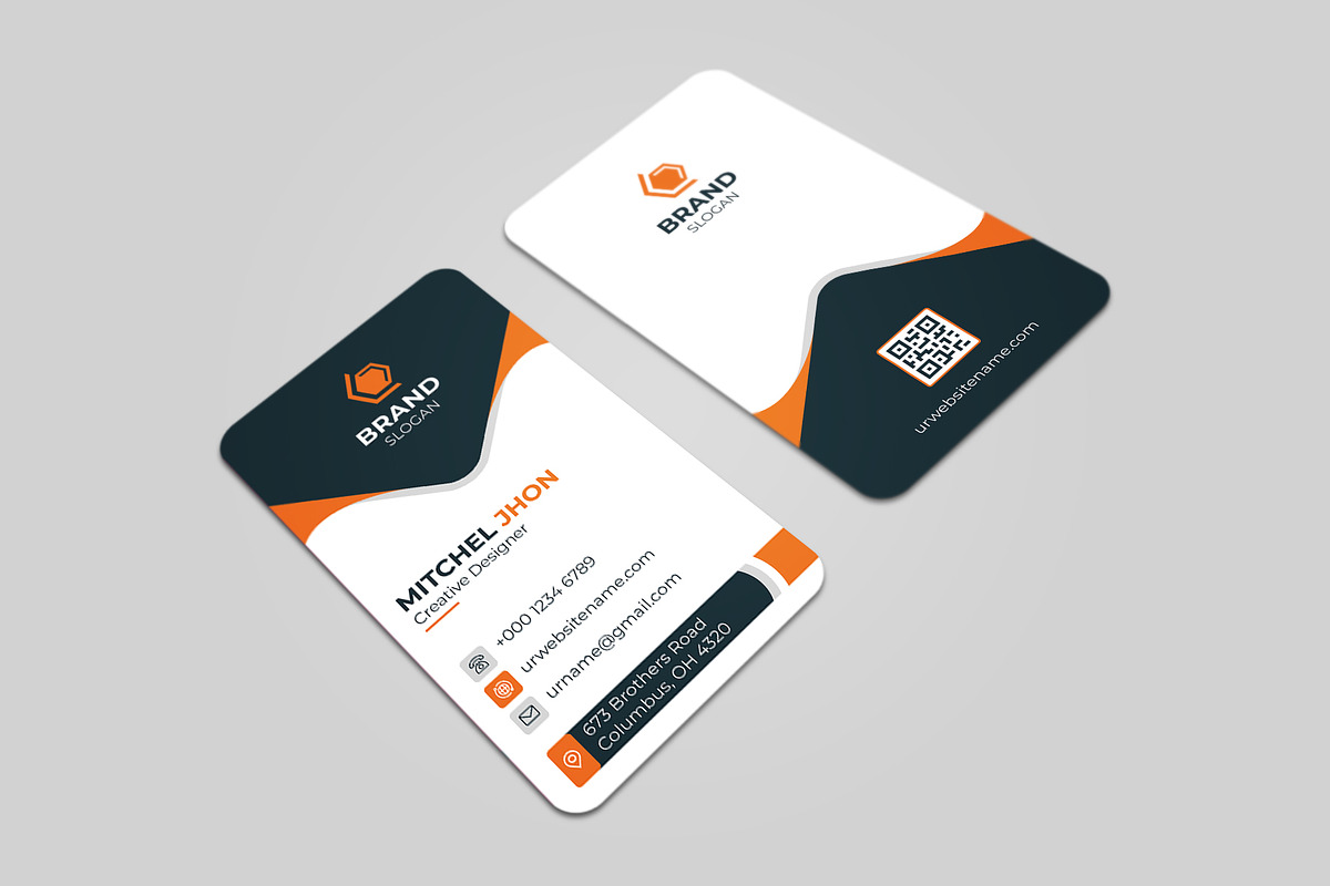 Corporate & Modern Business Card, a Business Card Template by GFXCity (Photo 1 of 4)