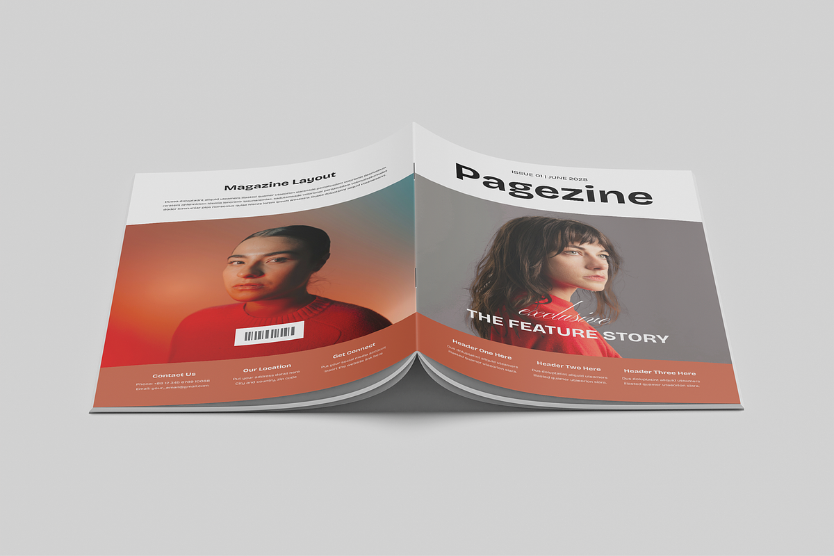 Magazine | Canva & InDesign, a Magazine Template by Leaflove (Photo 9 of 10)