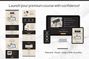 Launch a Course Canva Website, a Landing Page Template by Digital Content Mix (Thumbnail 4 of 6)