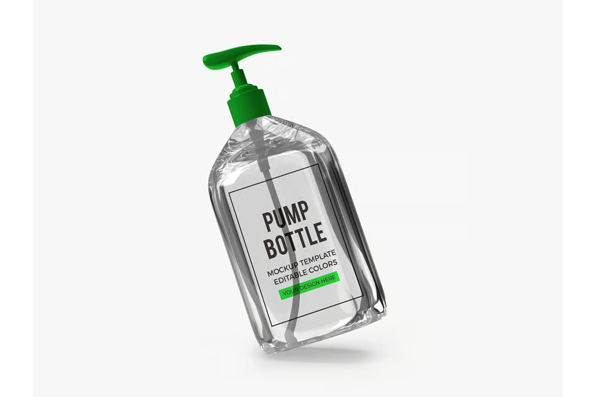 Gel Pump Bottle Packaging Mockup, a Packaging Mockup by DesignRushMarket (Photo 8 of 10)