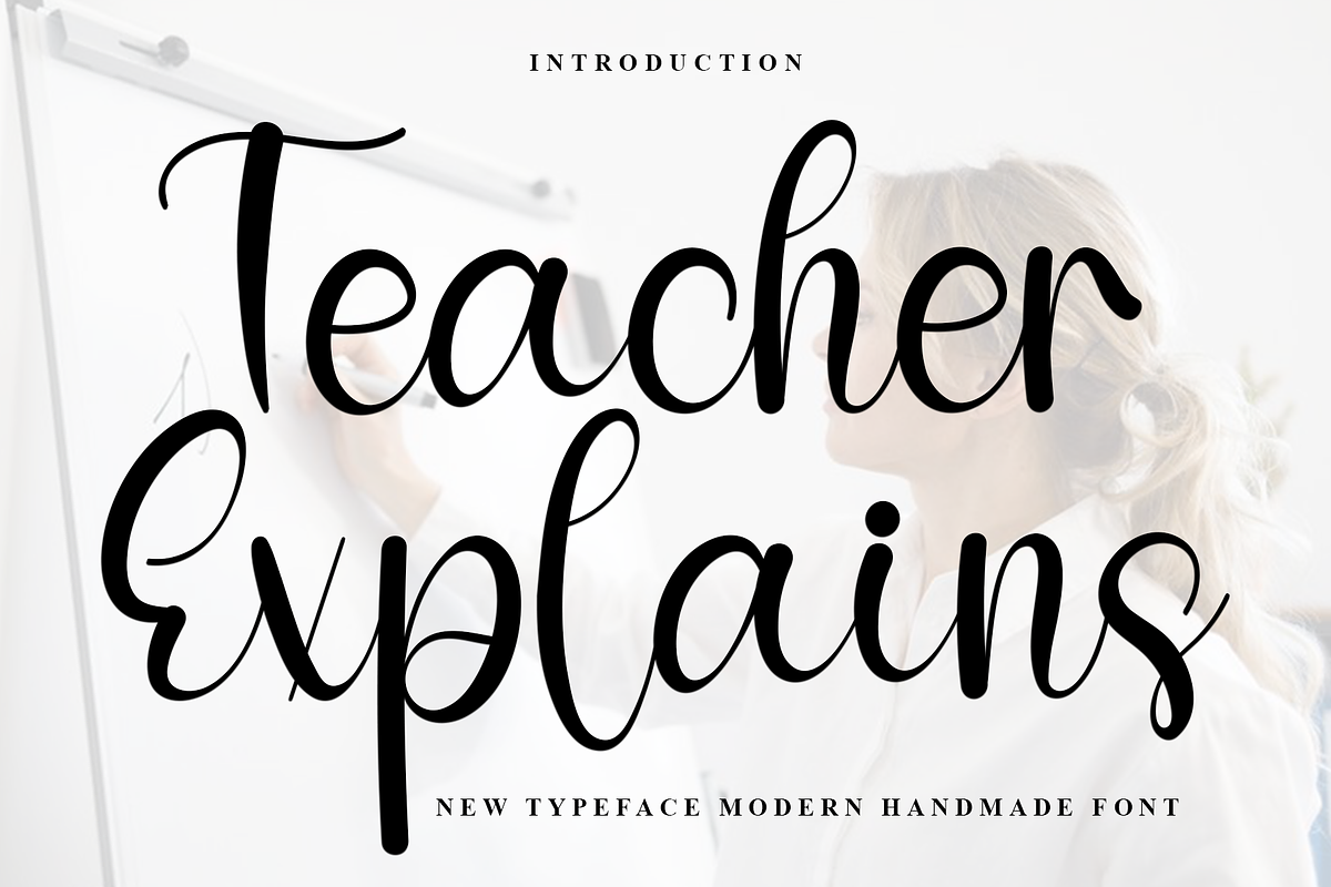 Teacher Explains, a Handwritten Font by FreshTypeINK (Photo 1 of 8)