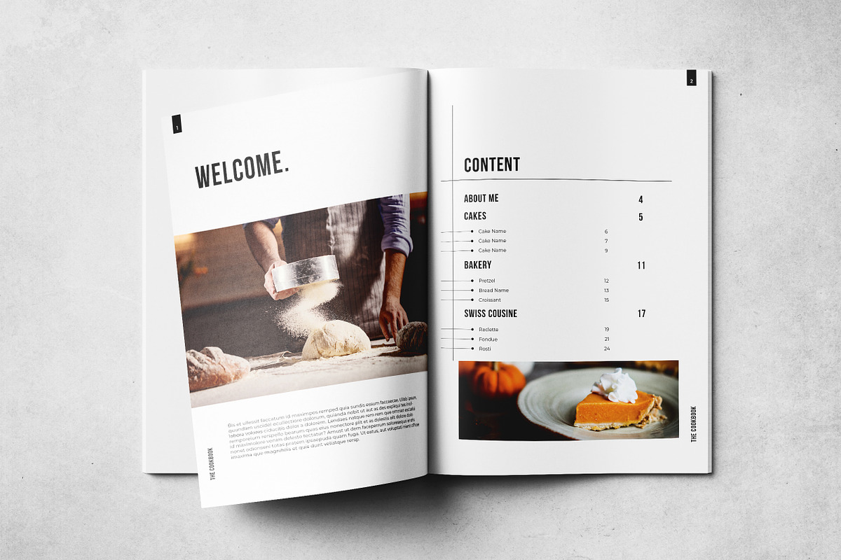 Cookbook / Recipe Book, a Brochure Template by Grkic Creative (Photo 3 of 14)