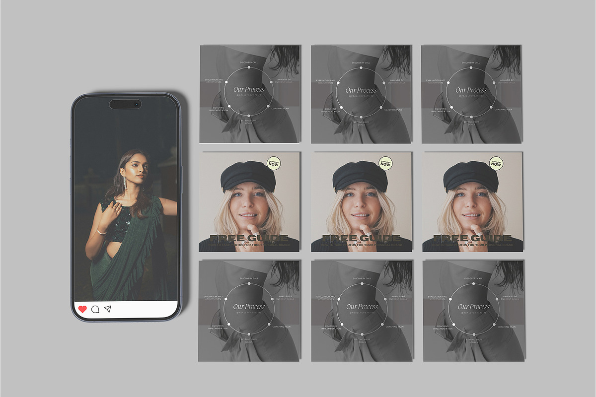 Social Media Post Mockup, an iPhone Mockup by lamorastudio (Photo 6 of 11)