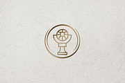 Minimalist Football Trophy Logo, a Branding & Logo Template by Luxury Logos (Thumbnail 4 of 4)