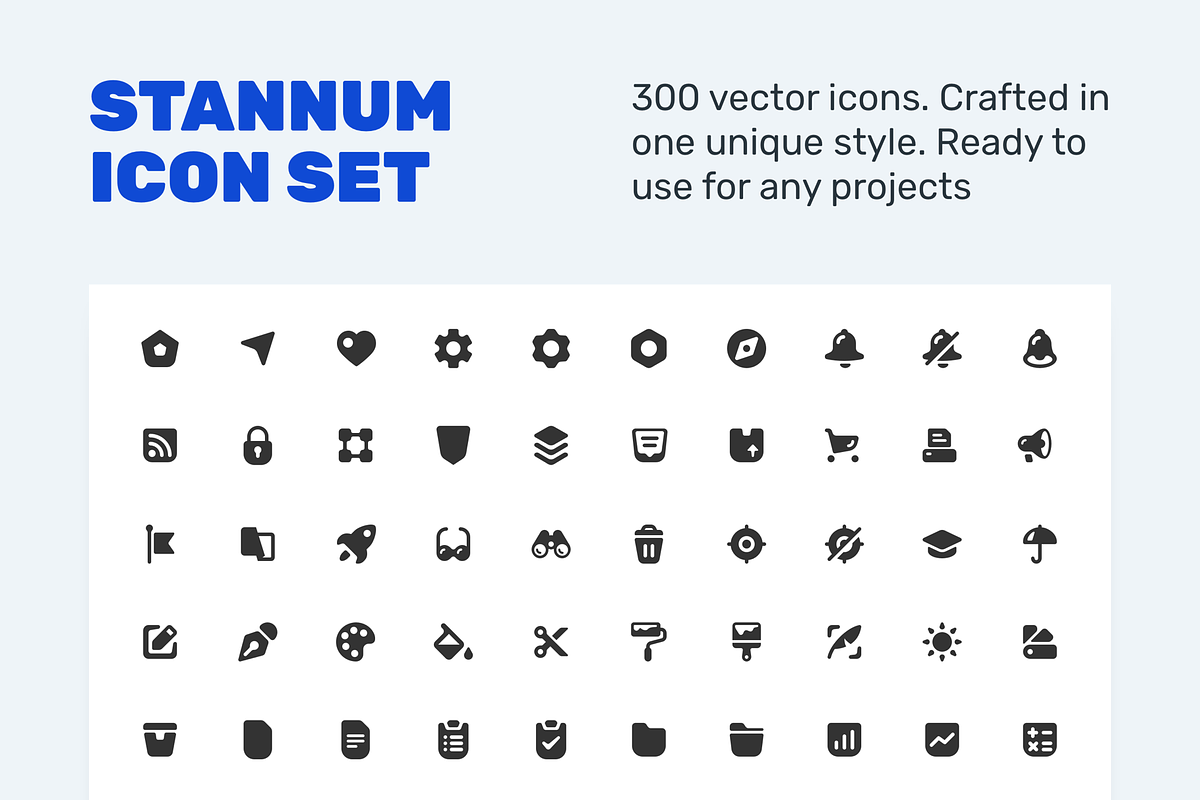 Stannum Icon Set - 300 Solid icons!, a Solid Icon by iconland (Photo 2 of 5)
