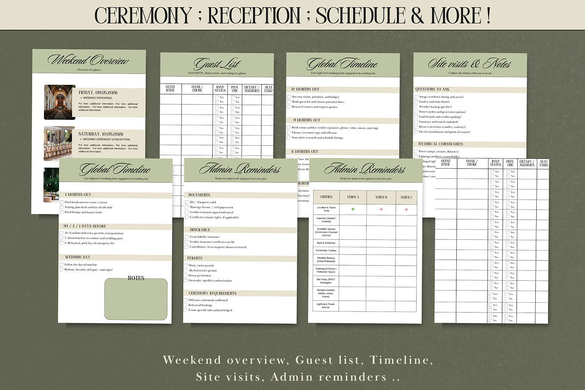 The Ultimate Wedding Day Binder, a Brochure Template by PixelBloomClub (Photo 7 of 8)