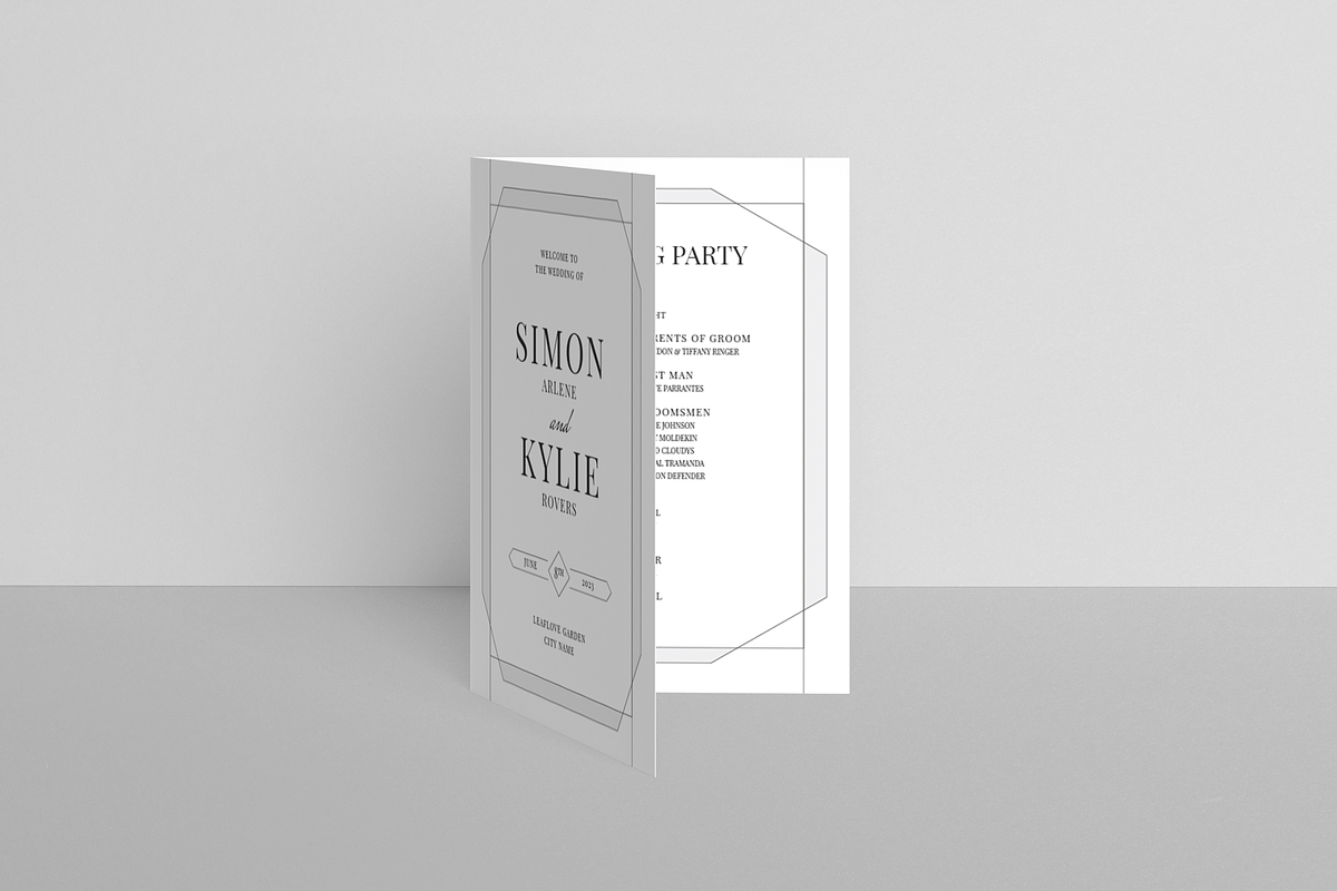 Wedding Program Booklet, a Brochure Template by Leaflove (Photo 4 of 5)
