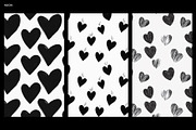 Black Hearts Pattern – Bold, Playful, a Pattern Graphic by Oday Noon (Thumbnail 6 of 6)