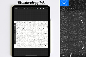 Cartoon Animal Outlines Set 2